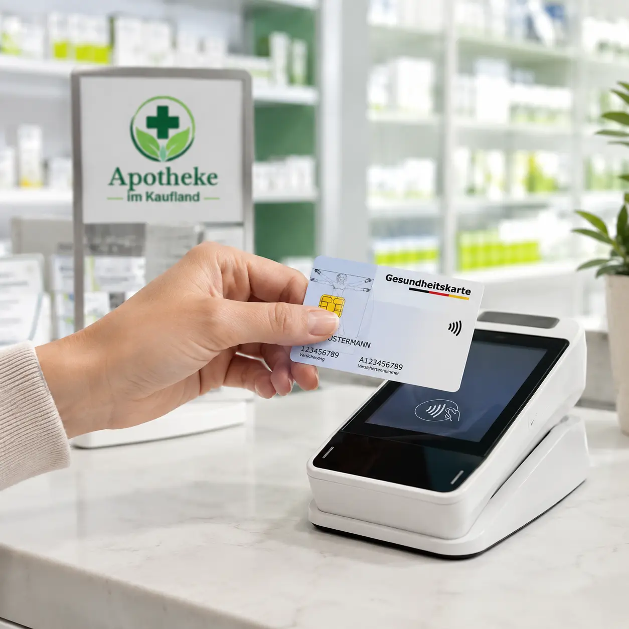 E-Rezept mit Gesundheitskarte in der Apotheke im Kaufland Osnabrück einlösen