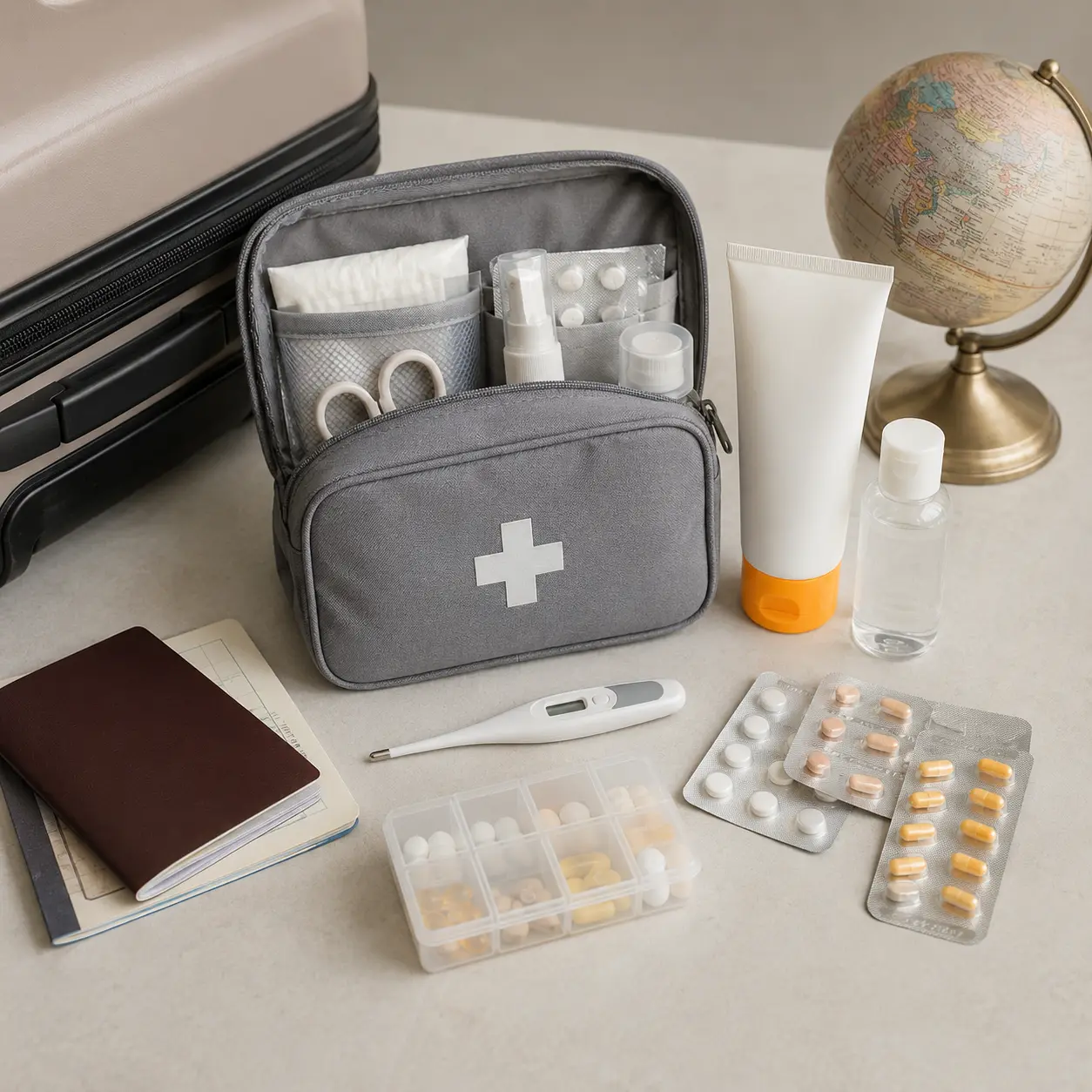 Reiseapotheke für Urlaub und Geschäftsreise